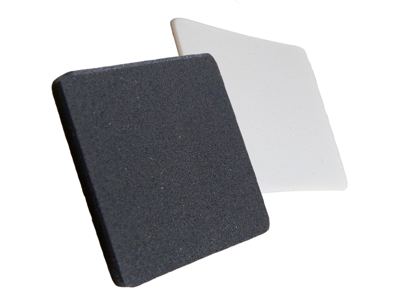 Patins en mousse EPDM - antidérapants - autocollants - carrés